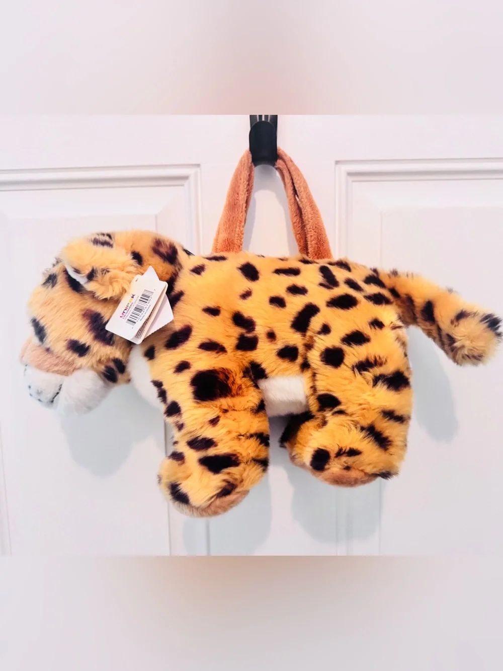 Plush Leopard Tote Bag